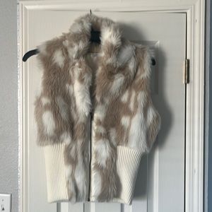 Faux fur vest